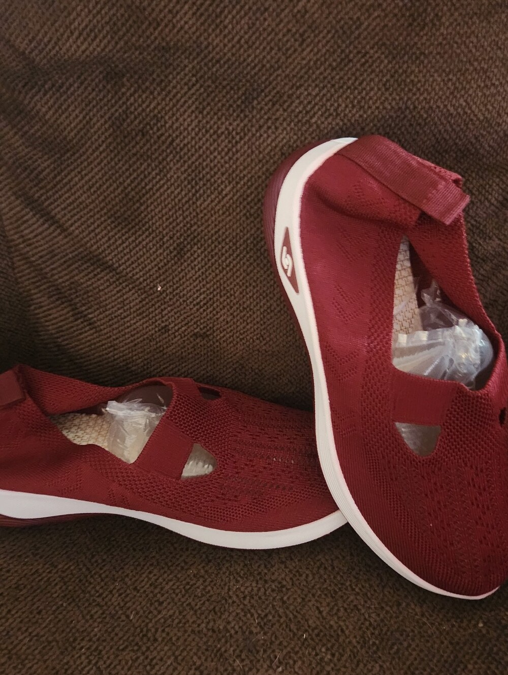 burgundy mesh Mary Jane sneaker 10